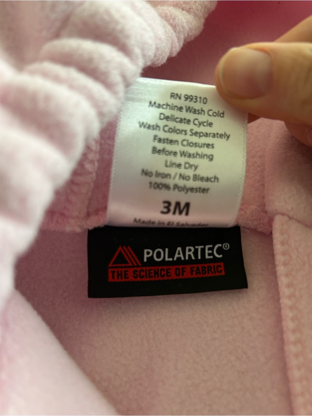 Widgeon Warmplus Pink Hooded Fleece Bunting 3 months - Picture 3 of 3